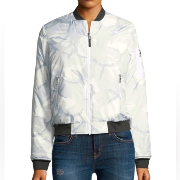The North Face Camouflage Bomber Jacket White & Gray Women’s M - Picture 4 of 16